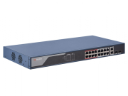 Интеллектуальный управляемый коммутатор с 16 × 100 Мбит/с PoE-портами HiWatch  SWT-1318P